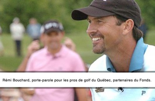 Remi Bouchard, porte-parole des Pros du golf du Québec, partenaires du Fonds